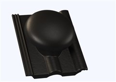 KMB BETA Elegant Taška betonová odvětrávací komplet Beta o 110 mm černá
